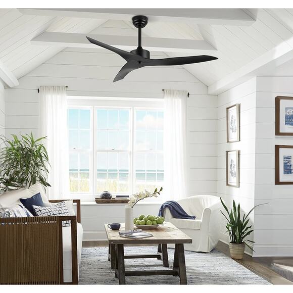 Jonathan Y Aldrin 50" Modern Ceiling Fan 6-Speed Costal Black JYL9715A Remote - Picture 2 of 6